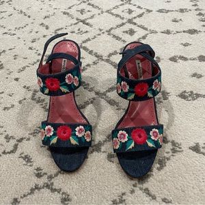 Worn Once Manolo Blahnik Block Heels